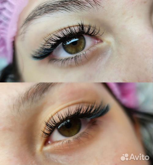 Наращивание ресниц на дому