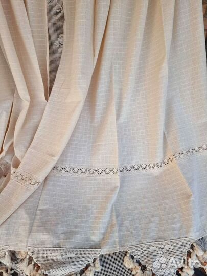 Штора лён ручная работа Испания