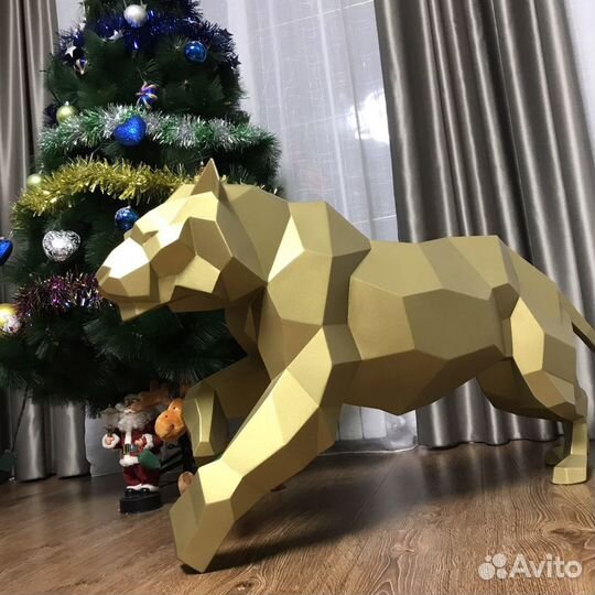 Скульптура «Тигр» из металла