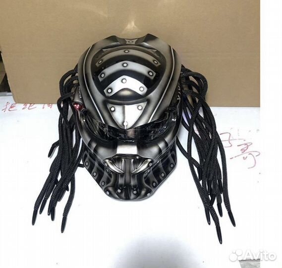 Мото шлем хищник чужой