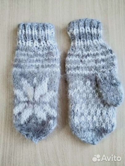 Варежки из собачего пуха