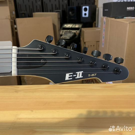 ESP E-II T-B7 baritone Black Satin