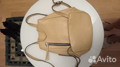 Женская сумка рюкзак из натуральной кожи