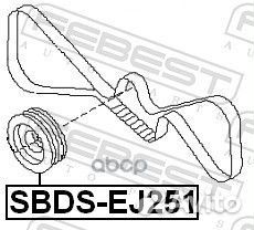 Шкив коленвала EJ251 sbdsej251 Febest