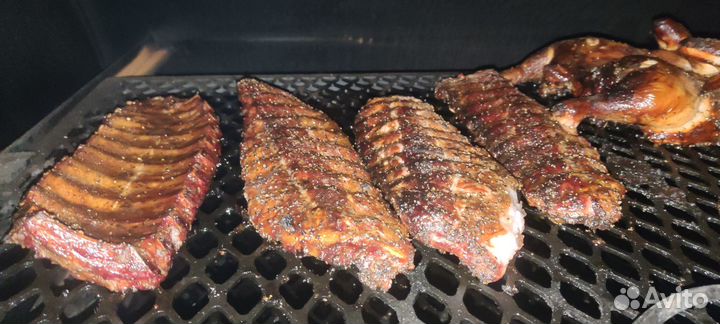 Домашнее копченое мясо из смокера