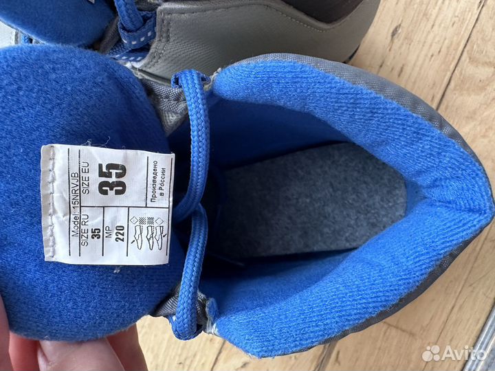 Лыжные ботинки детские, лыжи, коньки