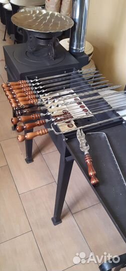 Садж: чугунный, вороненый стальной