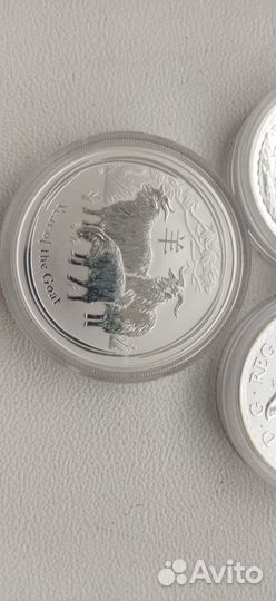 Монеты Канады, Австралии, Великобритании. Серебро