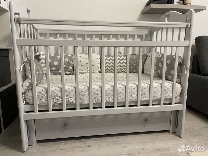 Детская кроватка Incanto Sofi (120x60) +аксессуары