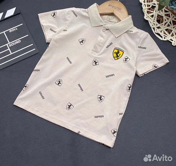 Поло рубашка для мальчика, 98-122