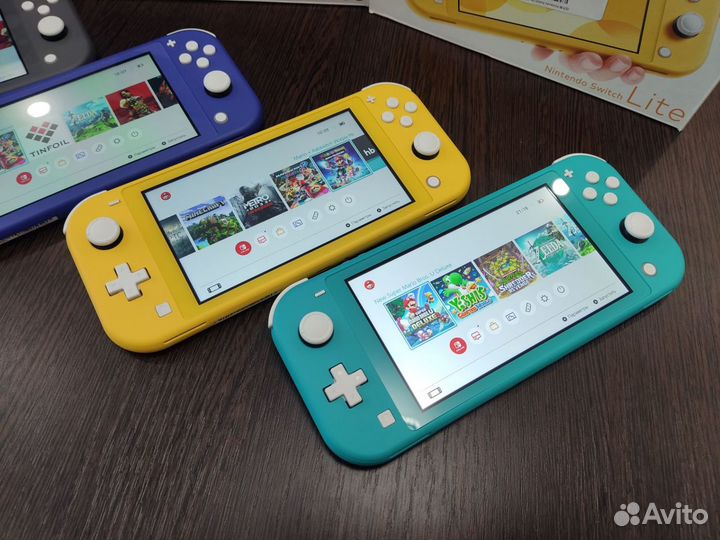 Прошитая новая Nintendo Switch Lite 160Gb+игры