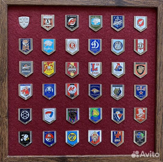 Подарочный набор хоккейных значков (Англия)