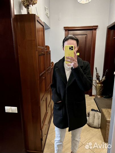 Пальто ichi черное S-M черное