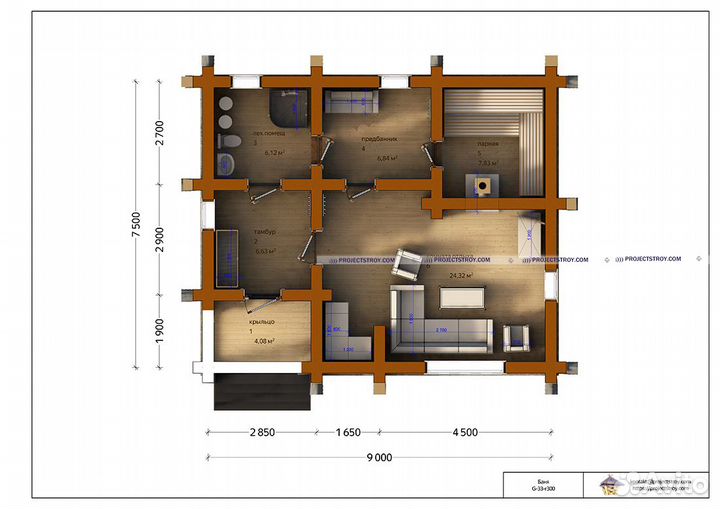 Проектировщик деревянных домов, бань и срубы