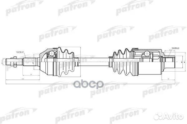Полуось передн прав jeep: liberty 02-06 2.4-2