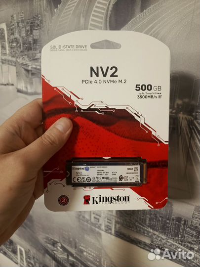 SSD накопитель Kingston NV2 M.2 2280 500 гб