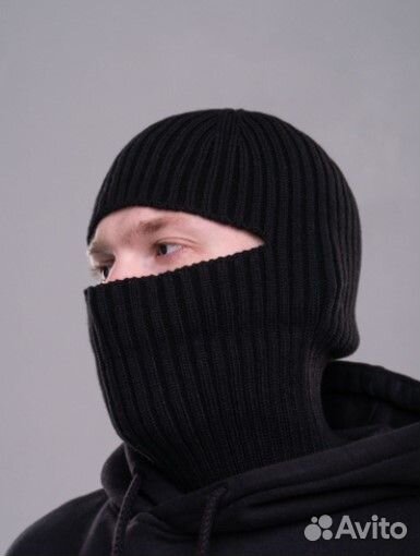 Балаклава вязаная утеплённая
