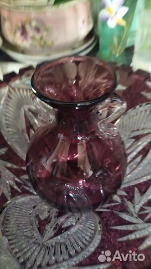 Старинная вазочка марганец