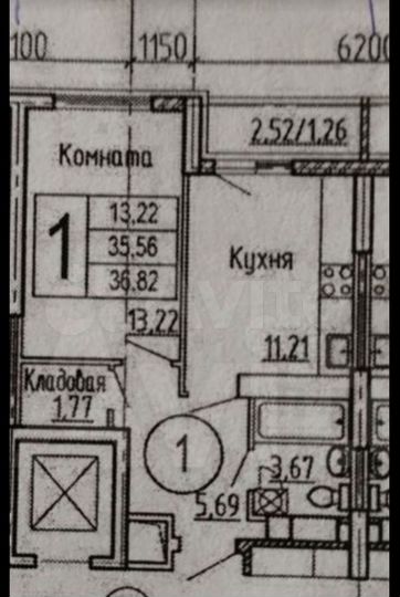 1-к. квартира, 37 м², 14/25 эт.