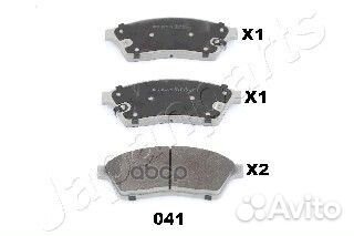 Колодки тормозные дисковые, комплект PA041AF Ja