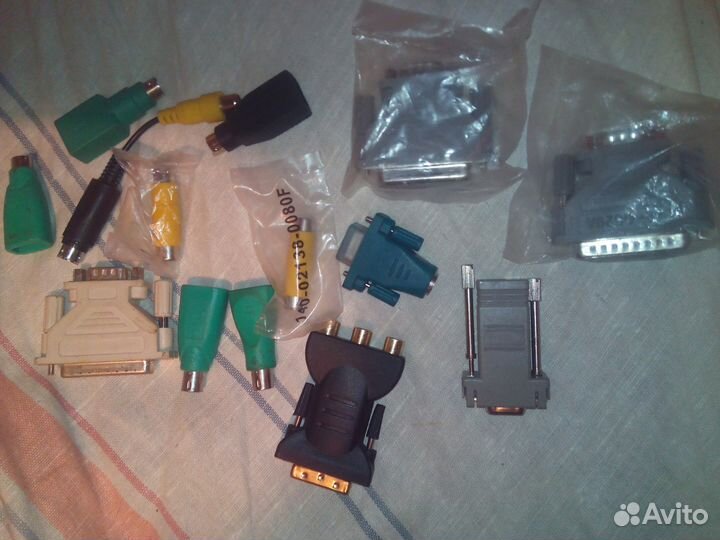 Переходники и кабеля для компьютера. 15 шт