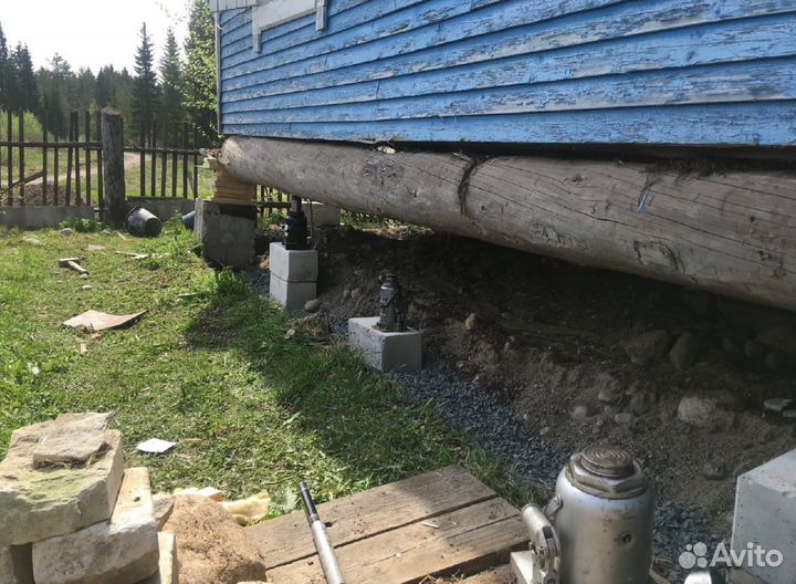 Подъем Дома, Замена Фундамента, Венцов, Отмостки