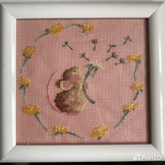 Набор из 3 вышитых картин