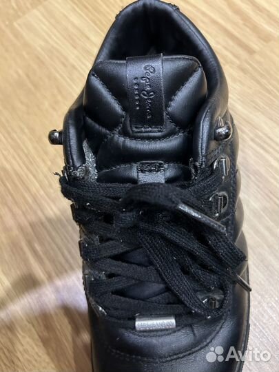 Утепленные кожаные кеды Pepe Jeans