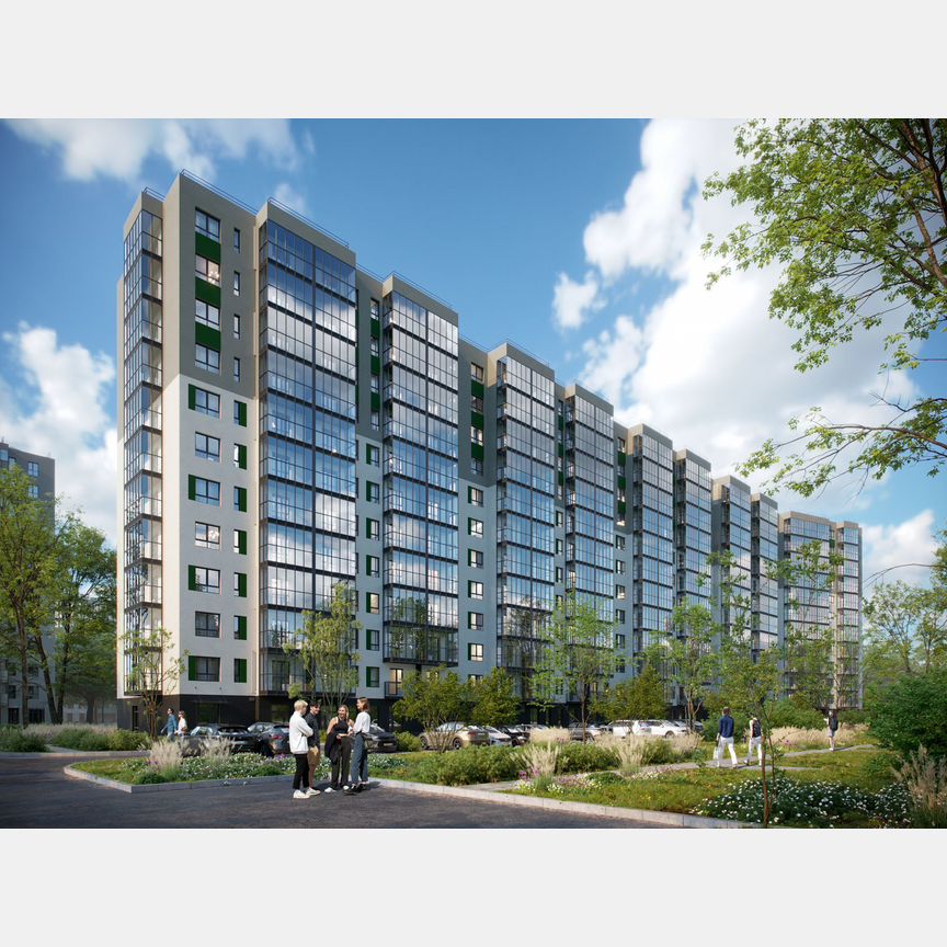 2-к. квартира, 52 м², 7/12 эт.