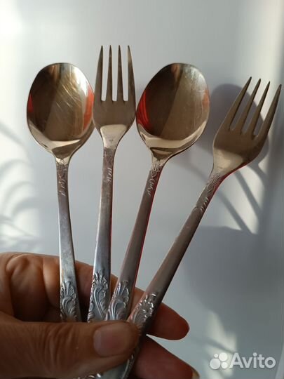 Ложки и вилки мельхиоровые СССР