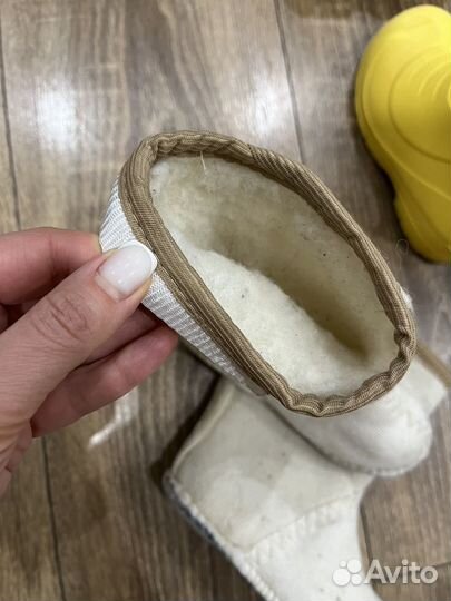 Сапоги резиновые утепленные детские