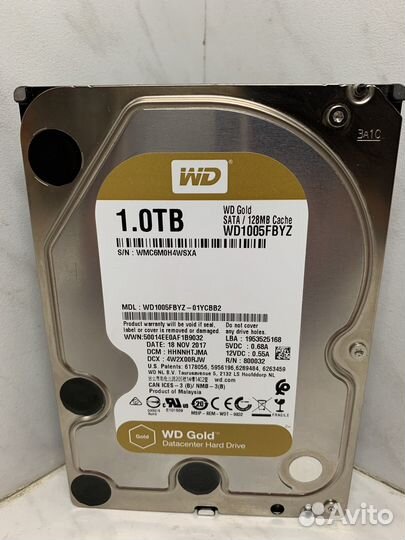Hdd 1tb WD Gold, Re