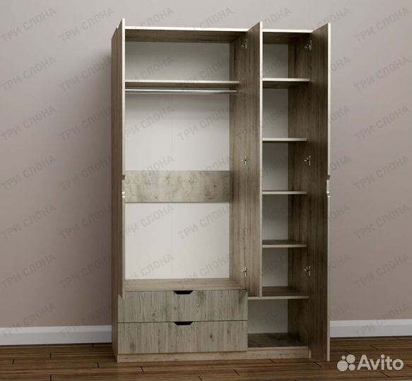 Шкаф для одежды, плотяной