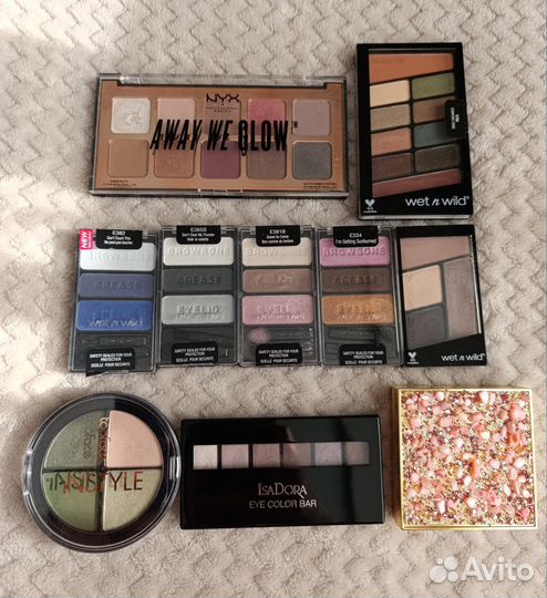 Тени для век Nyx,Wnwild,Topface,IsaDora,Revolutiоn