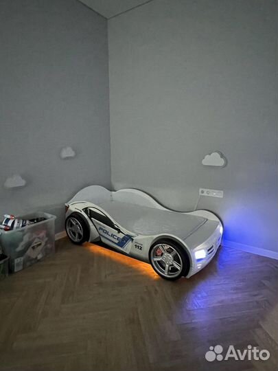 Кровать ABC-King машина Police 160x90 см