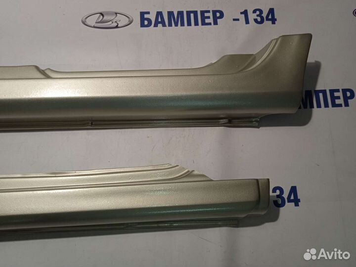 Накладки на пороги Лада Калина 1 Дыня-502