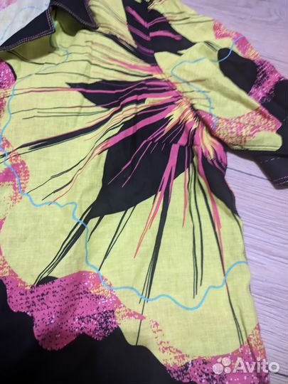 Льняной жакет Alain Weiz Франция 50-52