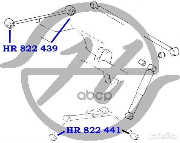 Сайлентблок Hanse HR 822 439 HR822439 Hanse