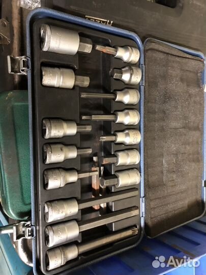 Набор торцевых головок с отверточными вставками ge