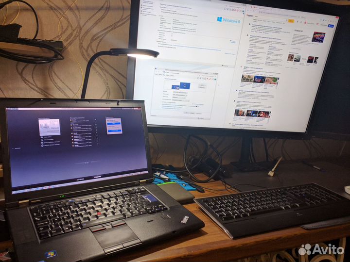 Ноутбук,рабочая станция Lenovo W520 c док-станцией