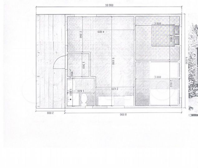 Дача 60 м² на участке 6,6 сот.