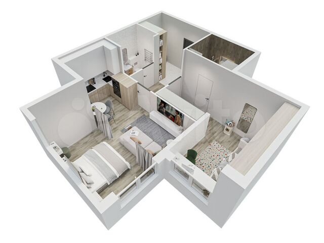 2-к. квартира, 55,8 м², 11/14 эт.