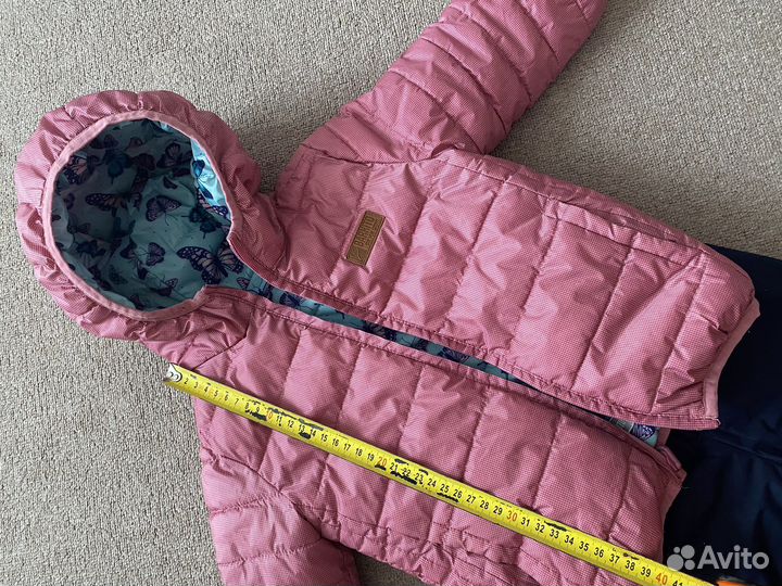 Двухсторонняя куртка демисезонная для девочки 86