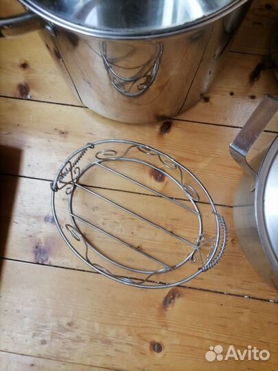 Посуда из нержавейки, эмаль