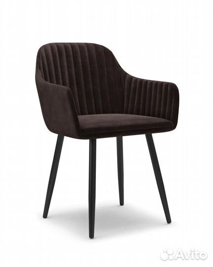 Стул коричневый Велюр / Мягкая мебель