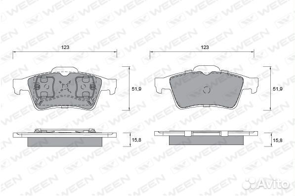 Задние колодки