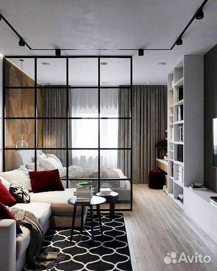 Стеклянные перегородки