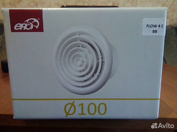Вытяжной вентилятор ERA flow 4 C BB 14 Вт