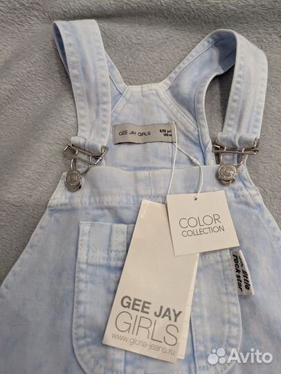 Джинсовый сарафан для девочки 134-140