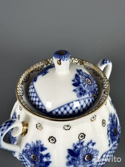 Редкость Фарфоровая Сахарница корзиночка лфз